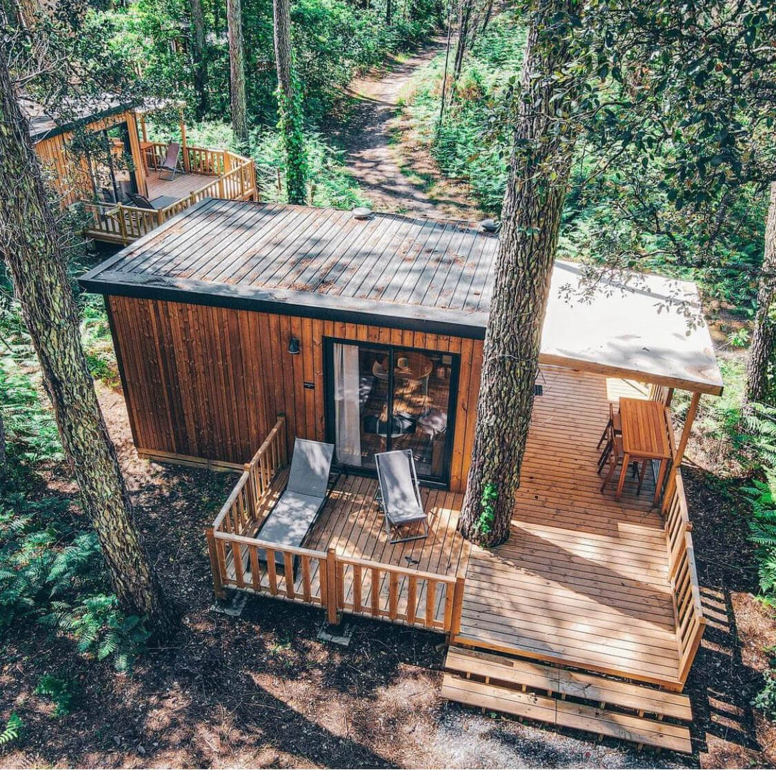 Cabane du Green Resort à Ondres dans les Landes